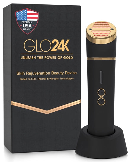 GLO24K Skin Rejuvenation LED Beauty Device Face 1pc - XQ