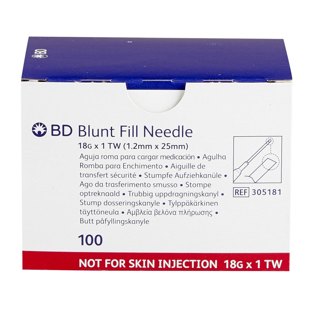 Blunt Fill Needle 18g x 1-1/2mm (15 pk)