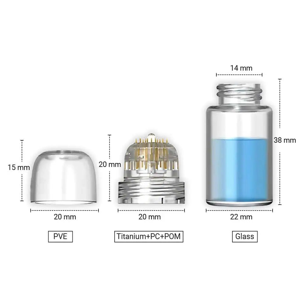 Hydra.Needle Stamp MicroNeedle System 20 Needles (Glass) - XQ