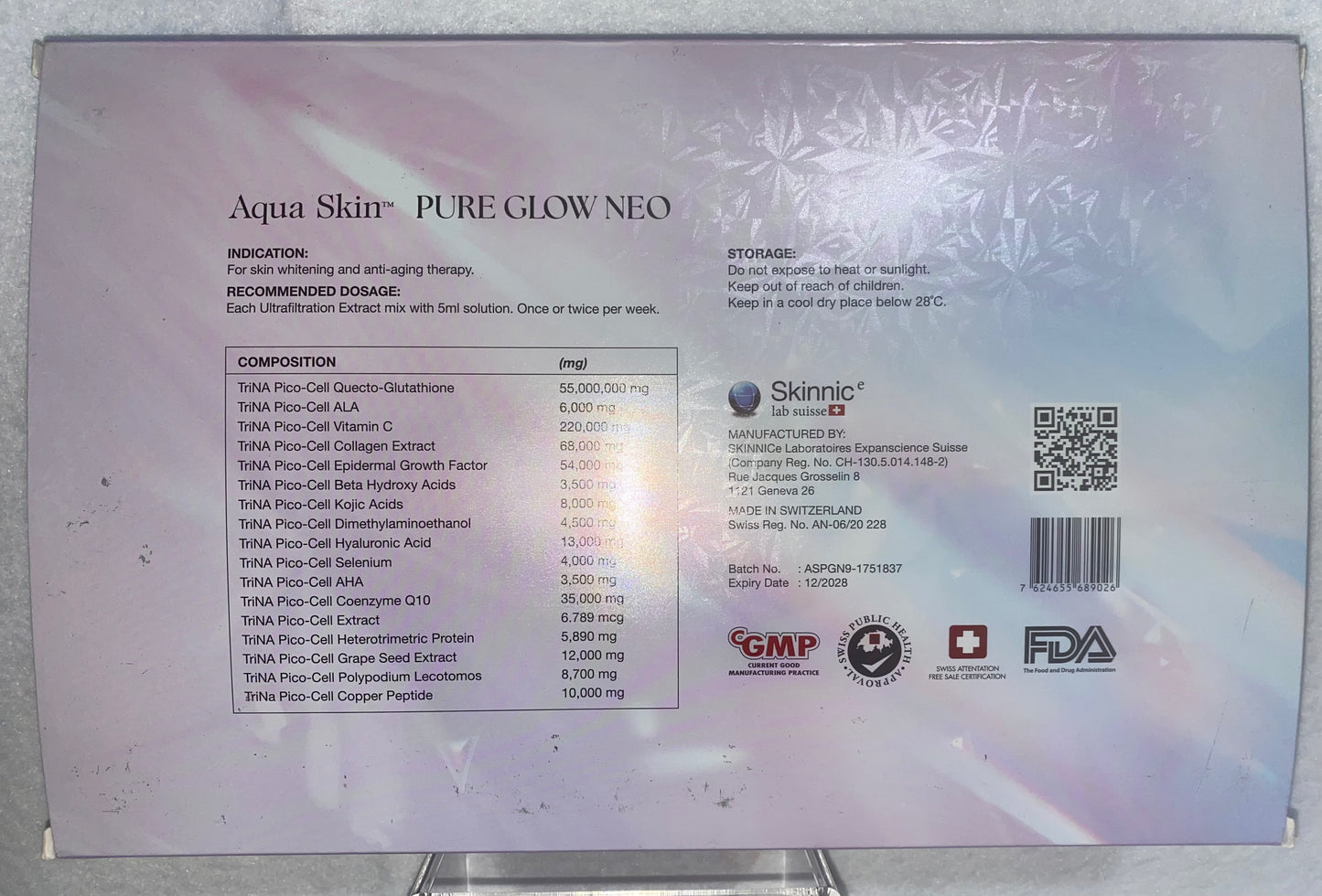 Aqua Skin PURE GLOW NEO (30 sessions) - XQ