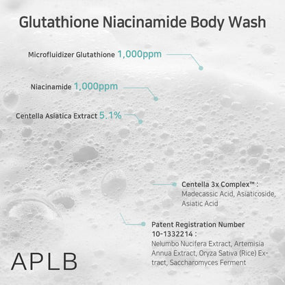 APLB - Glutathione Niacinamide Body Wash - 300ml - XQ