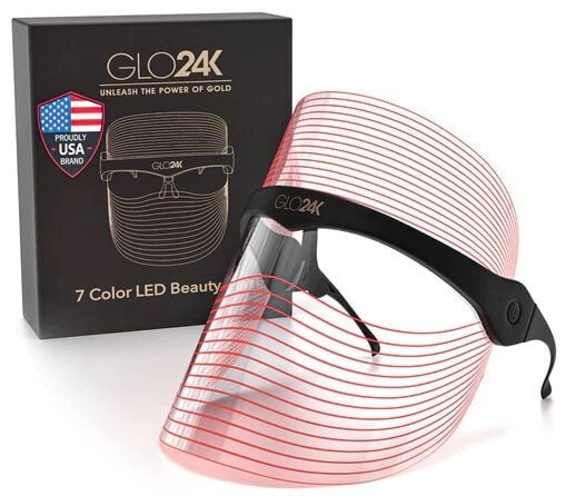 GLO24K 7 Color Led Beauty Device - Face Mask 1pc - XQ