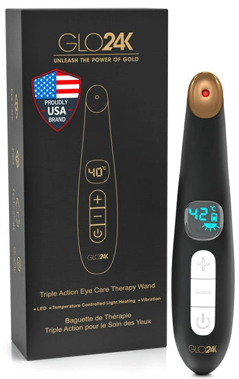 GLO24K Triple Action Eye Care Therapy Wand 1pc - XQ