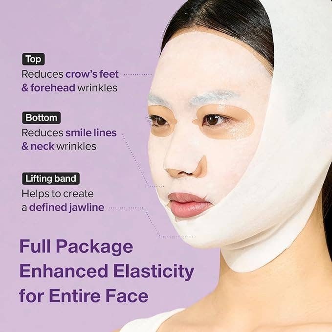 NUMBUZIN No.9 NAD+ BIO Lifting-sil Full Face Mask 4 Sheets+Lifting Band Xq-VIP