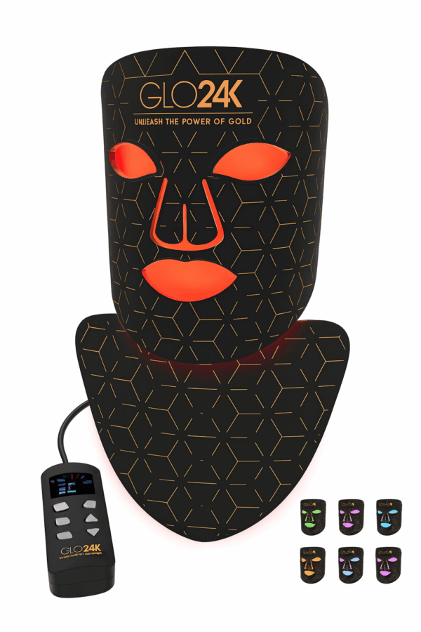 GLO24K 7 Color LED Photon Rejuvenation Super Mask Red Light