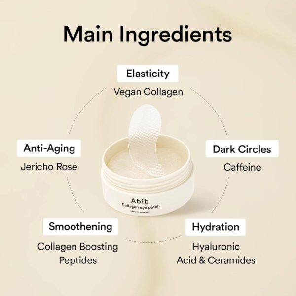 Abib - Jericho Rose Jelly Collagen Eyepatch 60 Patches - Image 3
