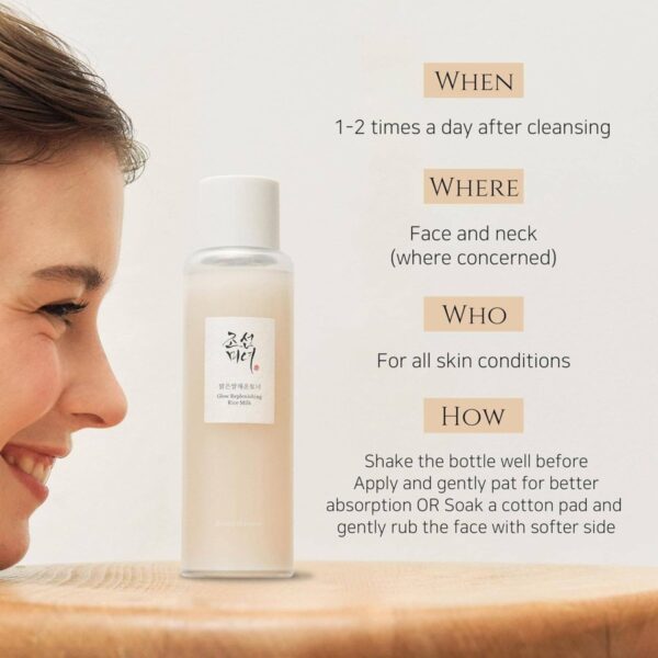 BEAUTY OF JOSEON - Glow Replenishing Rice Milk 150ml, 5.07 fl.oz - Image 4