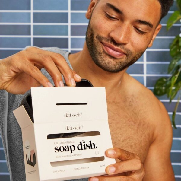 /kit•sch/ - Black Self-Draining Soap Dish - Image 5
