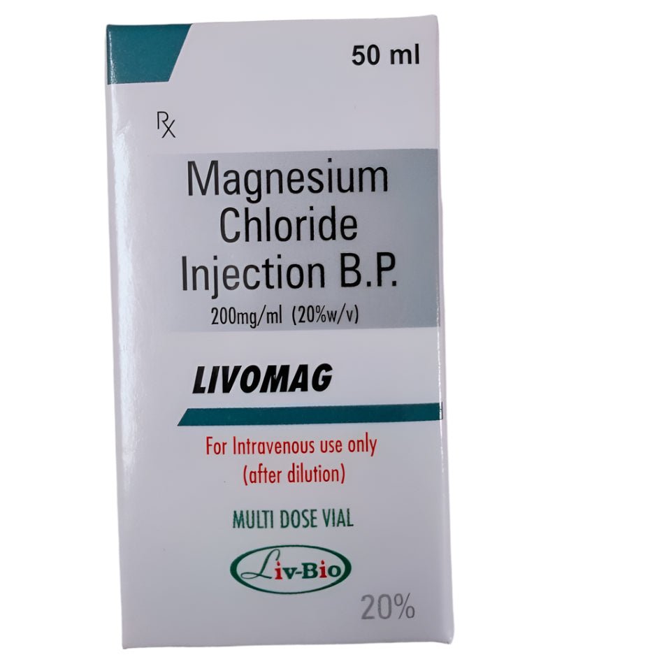 Clearance - Livomag - Magnesium Chloride 20% inj B.P. 50mL