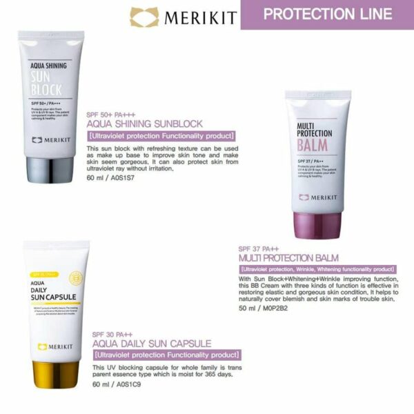 MERIKIT Aqua Shinning Sunblock 60ml - Image 3