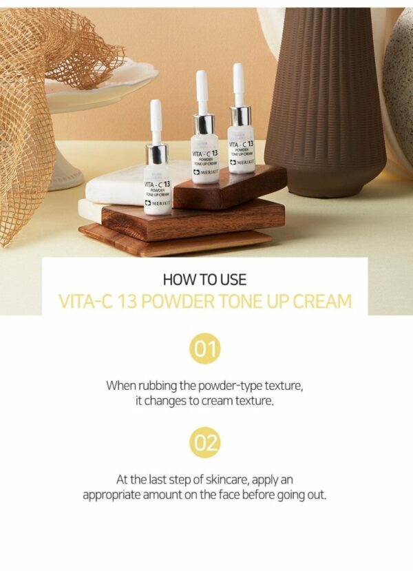 MERIKIT Vita-C 13 Powder Tone up Cream - Image 2