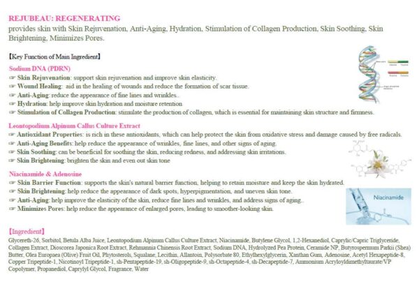 Rejubeau Regenerating Moisturizing: Rejuvenating 30ml - Image 4