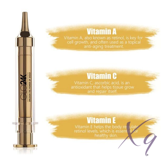 GLO24K - Express Non-Surgical 24k Anti-Aging Facelift Cream 0.33oz Xq-VIP
