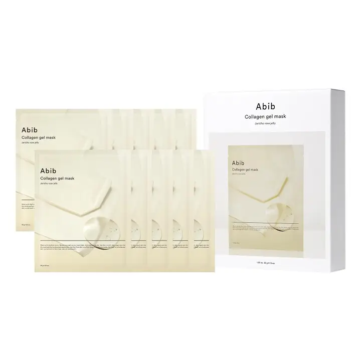 ABIB Collagen Gel Mask Jericho Rose Jelly 10 Sheets 1Xq-VIP ABIB Collagen Gel Mask Jericho Rose Jelly 10 Sheets