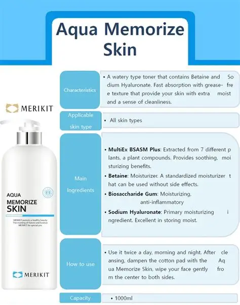 Moisturizing skin toner for all types