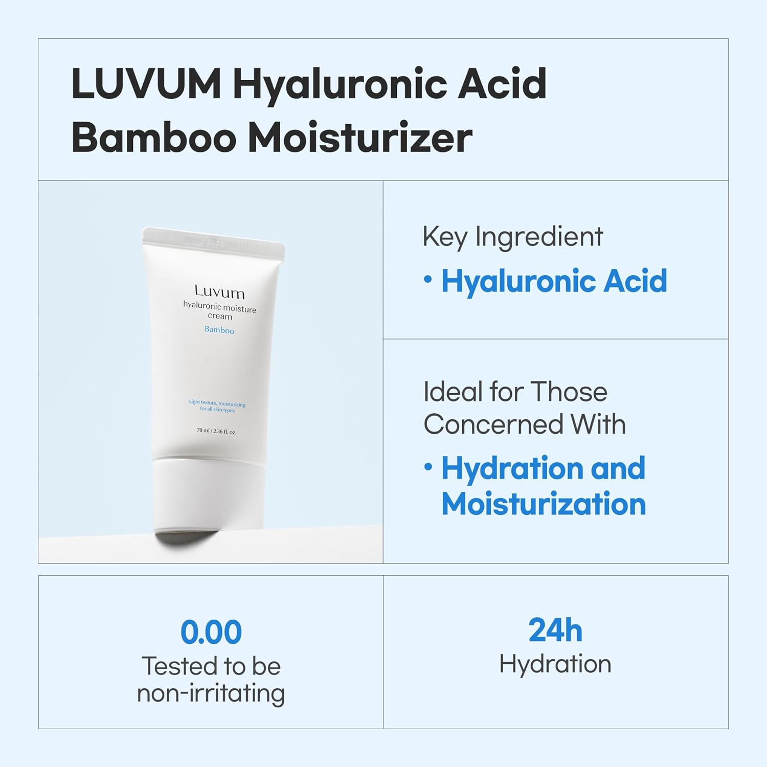 Luvum - Bamboo Hyaluronic Moisture Cream 150ml 3Xq-VIP Luvum - Bamboo Hyaluronic Moisture Cream 150ml - Image 3
