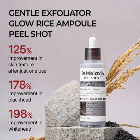 Dr.Melaxin - Peel Shot Exfoliating Black Rice Ampoule - Image 3