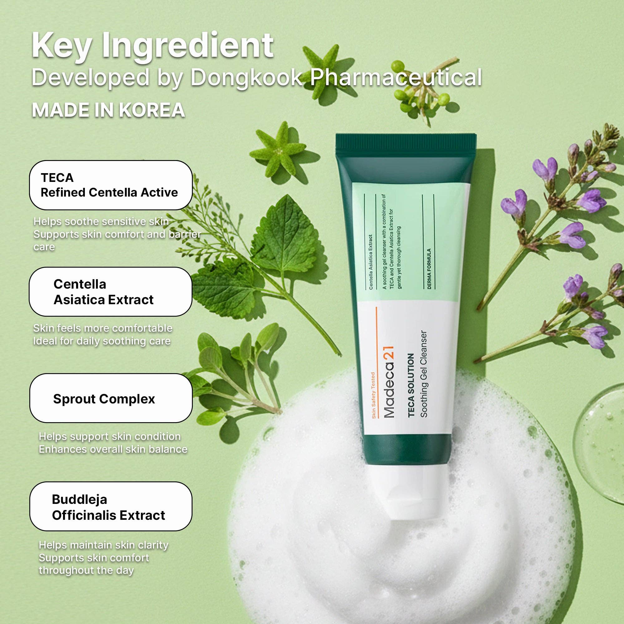 MADECA21 - TECA Solution Soothing Gel Cleanser 100ml - Image 4