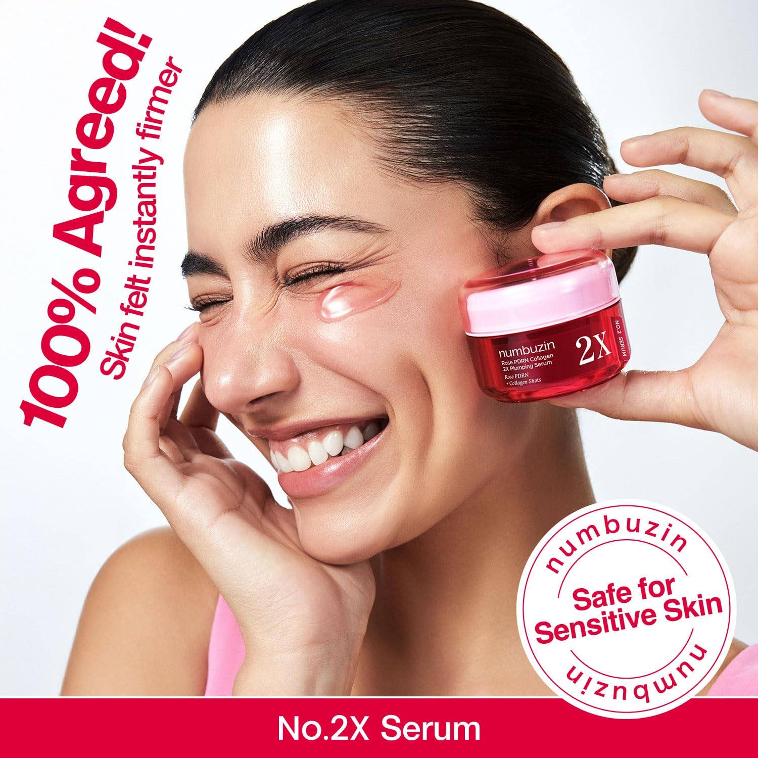 NUMBUZIN No.2 Rose PDRN Collagen 2X Plumping Serum 30ml 1.01 fl.oz. - Image 3
