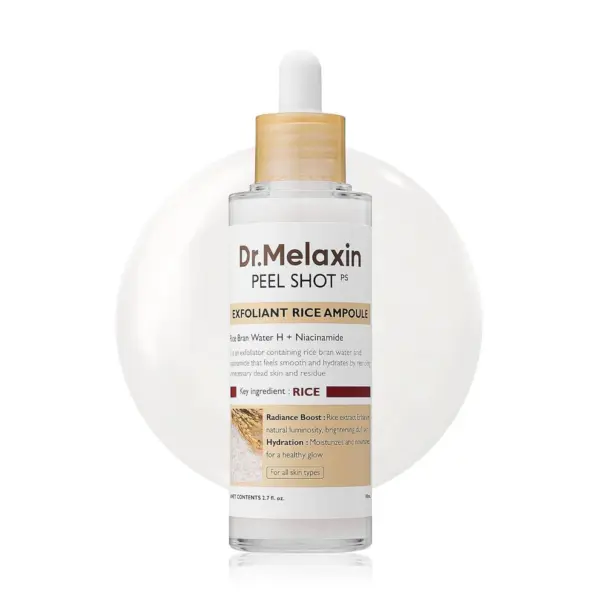 Dr.Melaxin - Peel Shot Glow White Rice Peeling Ampoule 80ml